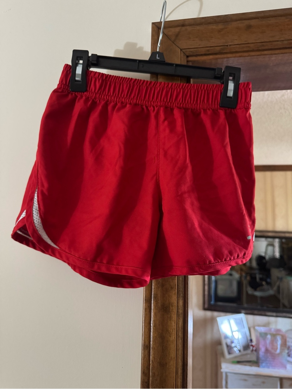 Red Youth Athletic Shorts - Lightweight Running Shorts
